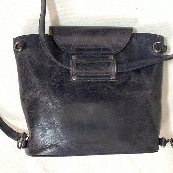 Patrician Nash Convertible Bag Backpack Crossbody Shoulder Purse Black Medium - Picture 11 of 15